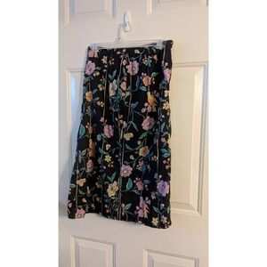 Mark Hober Vintage Floral Bird Pencil Skirt, size 10/12 See Measurements